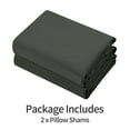 thumbnail image 2 of Kelnaro 2 Pack Microfiber Pillow Shams - Ultra Soft Breathable 20"x30" Sham Covers with Envelope Closure - Queen Size - Dark Grey, 2 of 5