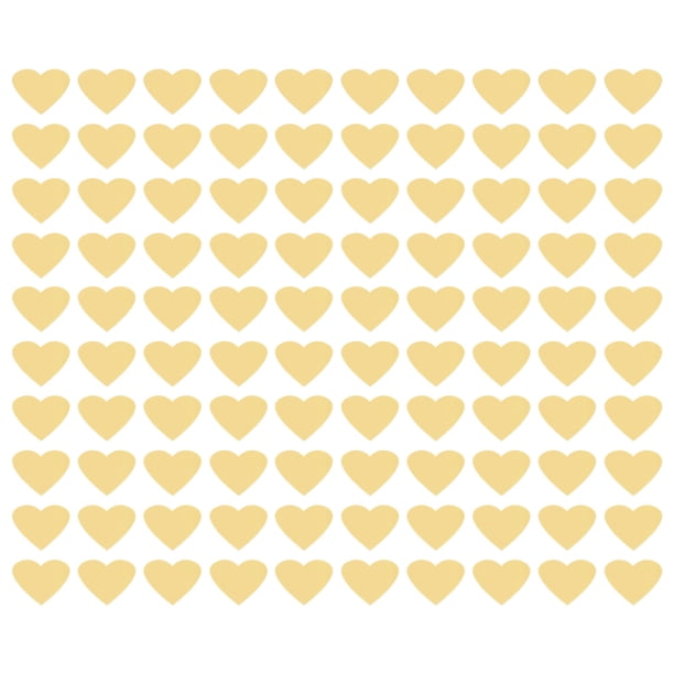 Acrílico Espejo Pared Pegatinas 100uds Auto Adhesivo Removible Corazón Pared Calcomanías para Hogar Sala Habitación Dormitorio Oficina DIY Decoración (22,5x20mm Oro)
