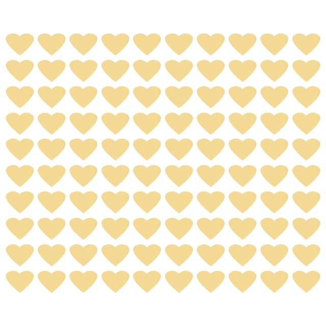 Acrílico Espejo Pared Pegatinas 100uds Auto Adhesivo Removible Corazón Pared Calcomanías para Hogar Sala Habitación Dormitorio Oficina DIY Decoración (22,5x20mm Oro)