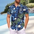 thumbnail image 2 of CHUMUD Men's Hawaiian Shirt S-5XL Short Sleeve Summer Beach Tropical Button Down Collared Shirt Vacation (Avail for Big & Tall), 2 of 6