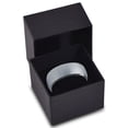 thumbnail image 4 of Charming Jewelers Tungsten Wedding Band Ring 8mm for Men Women Comfort Fit Black Domed Round Brushed Lifetime Guarantee, 4 of 5
