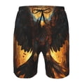 thumbnail image 3 of Pofeuu Cool Black Eagle Prin Men's Swim Trunks Quick Dry Bathing Suit Swimming Board Shorts Mesh Lining Beach Swimwear-Medium, 3 of 6