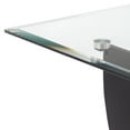 thumbnail image 3 of Studio 55D Modern Black Square Accent Side End Table 24" Wide Brushed Gold Leg Clear Glass Tabletop for Living Room Bedroom Bedside Entryway Office, 3 of 9