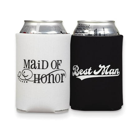 Maid of Honor & Best Man Can Coolers (Best Man Maid Of Honor)