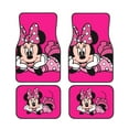 thumbnail image 1 of Cartoon Mickey Mouse And Minnie Mouse Car Floor Mats Universal Floor Mats for Cars Front Rear Car Foot Mats Cute Anime Pattern Car Accessories for Trucks, 1 of 5