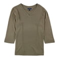thumbnail image 1 of Karen Scott suéter de talla grande para mujer, marrón, 0X, 1 of 1