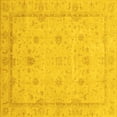 thumbnail image 1 of Ahgly Company Indoor Square Oriental Yellow Traditional Area Rugs, 6' Square, 1 of 4