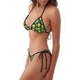 thumbnail image 2 of Rateoe St Patrick's Day10 Print Women’s Bikini Swimsuits, Adjustable Bikini Set,Two-Piece Swimwear Removable Padding Bikini, 2 of 6