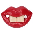 thumbnail image 1 of Chupete divertido con forma de labio rojo, de silicona, ecológico y seguro, con soporte bucal para bebé., 1 of 14