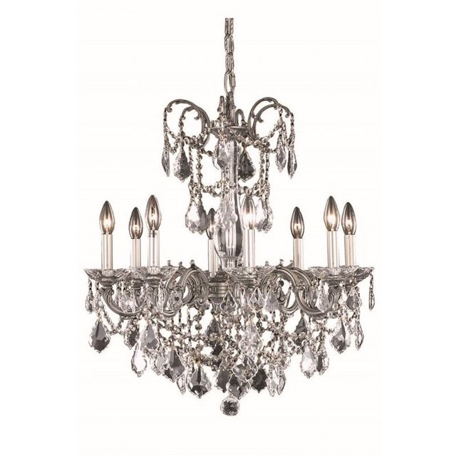 Elegant Lighting Athena 24" 8 Light Elements Crystal Chandelier