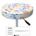 thumbnail image 4 of Balery Cute Shark Fundas de asiento para taburete de bar redondo de tela de terciopelo ajustables que protegen de arañazos y manchas para sillas de 14 a 17 pulgadas.-13 inch, 4 of 7