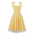 thumbnail image 1 of FcBaudy Robe Sans Manches à Encolure Carrée, Robes pour Femmes, Robes d'Été pour Femmes Mode Décontractée Robe Imprimée Ample Robe Sans Manches Robe d'Été Ourlet Grand Robe en Polyester pour Femmes, 1 of 7