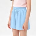 thumbnail image 4 of hoksml Boys Girls Cotton Back to School Shorts Elastic Waist Casual Playwear Shorts with Pockets, 4 of 6