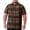 A4-Coffee, variant on Havenx Plus Size Golf Polo Shirts for Men Short Sleeve Collared Polo Button Down Plaid Print T Shirts Athletic Golf Summer Ultra Comfortable Clothing,Green 6XL