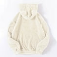thumbnail image 6 of 2025 Charella Women's Fuzzy Hoodies Sport Pullover Cozy Fleece Oversized Sweatshirt White,XL, 6 of 6