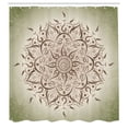 thumbnail image 2 of Ambesonne Lotus Shower Curtain, Sun Pattern Ombre Effect Art, 69"Wx75"L, Pale Khaki, 2 of 4