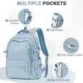 thumbnail image 3 of SYCNB High School Bookbag for Student Book Bags, College Bag Rucksack for Men Large Laptop Travel Backpack Water Resistant Casual Daypack, Lightweight Backpack for Women Simple Backpack, 3 of 7