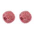 thumbnail image 3 of bedienty Cotton Thread Weave Socks Multipurpose Practicing Prop Teaching Tool Sewing Rope Handicraft Knitting Supply DIY Ropes red + white 2Set, 3 of 6