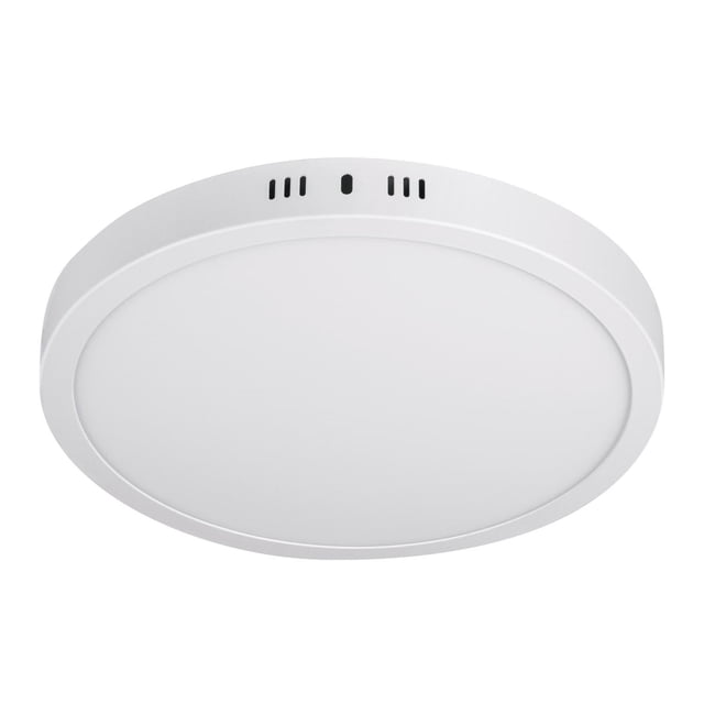 Luminario blanco de LED 24 W redondo tipo plafón luz cálida Volteck PLA-209LC