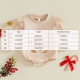 thumbnail image 3 of KPOPLK Holiday Baby Girl Bodysuit Long Sleeve Cartoon Bubble Romper with Christmas Halloween Thanksgiving 3 6 9 12 Months(Brown,12-18 Months), 3 of 6