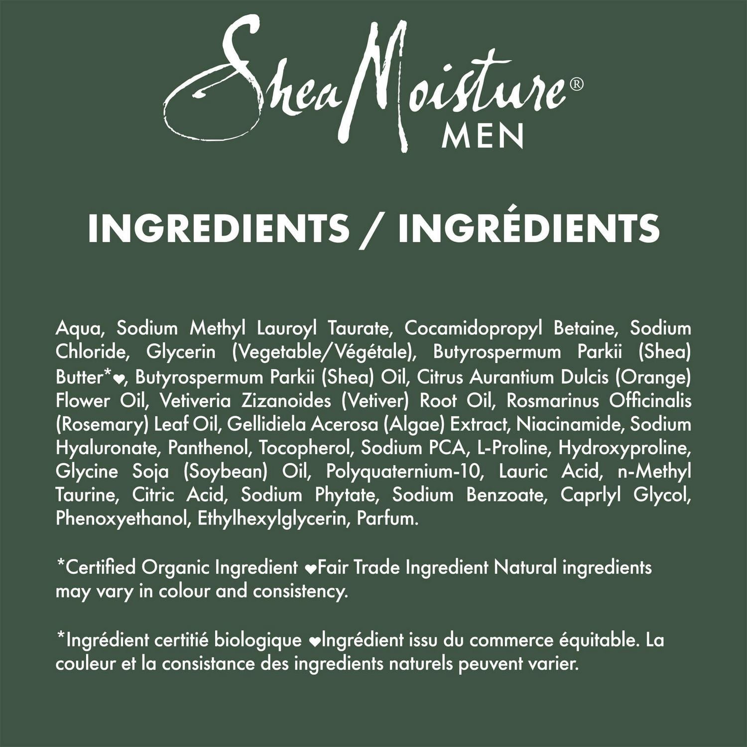SheaMoisture Men Shampooing Rafraîchissant Vétiver et Néroli, 444 ml
