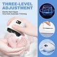 thumbnail image 2 of Electric Automatic Nail Clipper with Light & 3 Speeds,Fingernail Cutter and File 2 in1 Design, Nail Scraps Storage,USB Rechargeable SafetyFingernail Trimmer for Baby, Kids, Seniors and Adult, 2 of 6
