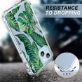 thumbnail image 3 of Jungle Leaves Clear Case for iPhone 14 Mini,Aesthetic Art Design Case for Men Women,Unique Soft Transparent TPU Bumper Case Cover, 3 of 5