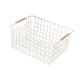 thumbnail image 4 of Cesta de almacenamiento para encimera, organizador de artículos diversos, organizador de alimentos para el hogar, conveniente Blanco 36cmx25cmx16cm, 4 of 9