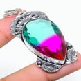 thumbnail image 2 of Natural Bi-Color Tourmaline Gemstone 925 Sterling Silver Pendant 2.64", 2 of 2