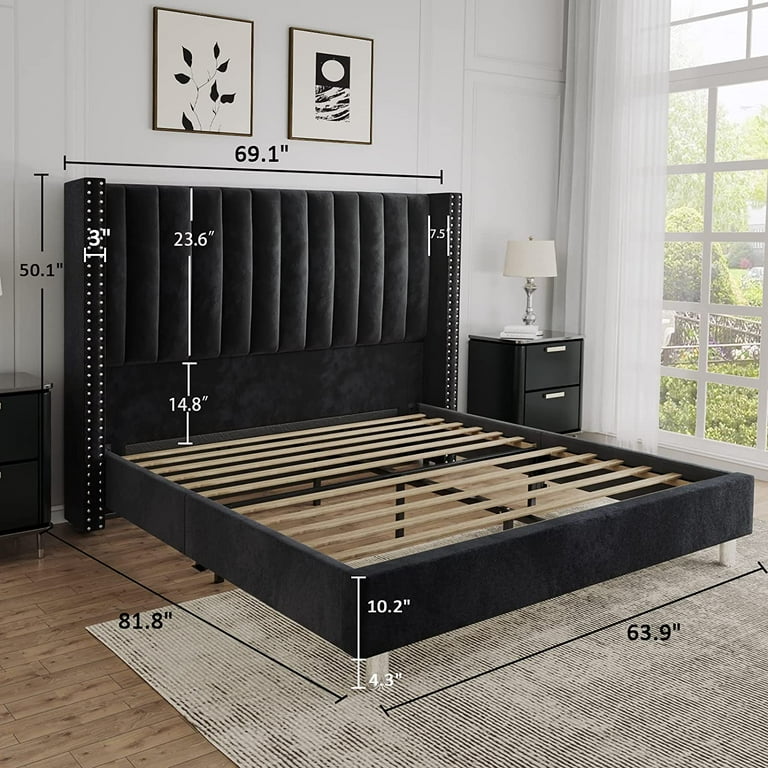 Raised sale queen bed