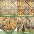 thumbnail image 5 of 8X6FT Rustic Barn Door Garage Door Decorations, Western Farmhouse Wood Board Door Cover Garage Door Banner for Countryside Wedding Wild West Theme Bday Party Photo Background Photography Backdrop, 5 of 5