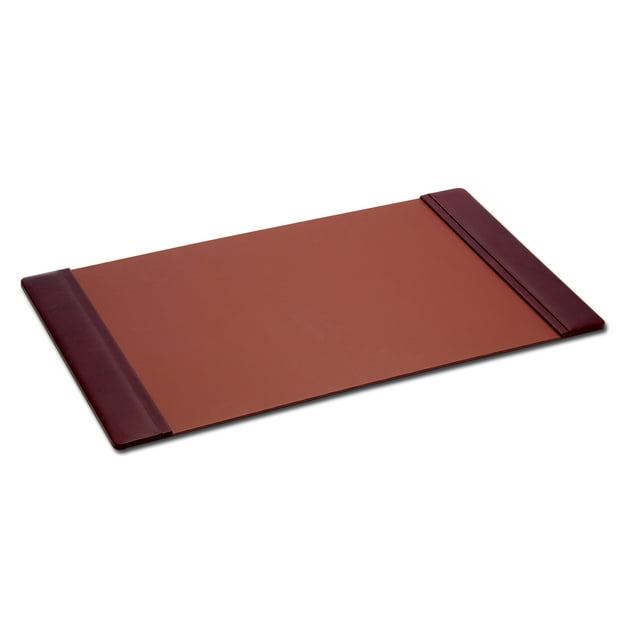 Mocha Leather 34 x 20 SideRail Desk Pad
