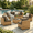 Brown, variant on ELPOSUN 7-Piece Patio Furniture Set, Outdoor Conversation Set, All-Weather Wicker Outdoor Sectional Sofa Set with Table & Cushions, Beige