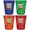 Multicolor (4-Pack), variant on Laughlin Nevada Design B Souvenir Full Color 2 oz Round Shot Glass Blue