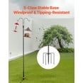 thumbnail image 4 of VEVOR Double Shepherds Hook 8 Pack 76 Inch Heavy Duty Bird Feeder Pole, 4 of 9