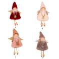 thumbnail image 2 of Matsuzay Bonitos colgantes navideños, divertidas decoraciones para árboles de Navidad, muñeca de dibujos animados, juguete colgante portátil Kits de decoración para fiestas Rosado, 2 of 6