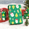 thumbnail image 5 of Vintage Santa Wrapping Paper Roll – 1 Roll 17”x 33 ft Christmas Gift Packing Supply Green Gift Wrapping Paper for kids Adults Christmas Holiday Decoration, 5 of 14
