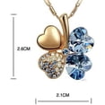 thumbnail image 2 of KATGI Fashion Austrian Crystal Four Leaf Clover Pendant Necklace, 2 of 43