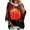 Saffron -AA05, variant on IYYVV Halloween Women Oversized 3/4 Sleeve Hoodies Casual Pullover Crewneck Sweatshirt Basic Fall Winter Hoodies Beige 2XL
