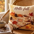thumbnail image 6 of Fall Harvest Throw Pillow Covers 18x18 Inch, Printed Decorative Square Pillowcases, Farmhouse Holiday Cushion Covers for Couch Sofa Living Room Bedroom Outdoor Home Decor, 6 of 6