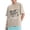 Beige, variant on Active Tops Women Distressed Washed Soft Relaxed Fit Crew Neck Short Sleeve Tee for Everyday Casual Wear – Breathable Lightweight Top by Faded Style Pink S