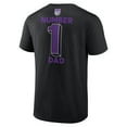 thumbnail image 3 of Men's Black Sacramento Kings #1 Dad Jersey T-Shirt, 3 of 3