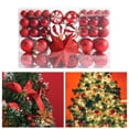 thumbnail image 3 of Bolas de Navidad colgantes Bolas de decoración Colgante para vacaciones Decoración navideña al aire libre para el hogar 101 piezas rojo Yotijar Colgantes Bolas, 3 of 7
