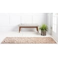 thumbnail image 4 of Rugs.com Botanical Shag Collection Rug – 6 Ft Runner Light Brown Shag Rug Perfect For Hallways, Entryways, 4 of 9