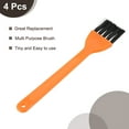 thumbnail image 5 of Uxcell Shaver Cleaning Brush Tools Orange with 4.5 Inch Plastic Handle, 4 Counts, 5 of 5