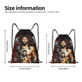 thumbnail image 4 of Roma-n Wres-Tler Reig-n Drawstring Bag Gym Sackpack Beach Sport Yoga Backpack, 4 of 8
