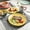 Assorted Colors A, variant on 4, 16 Pieces Dishes Set, Scratch Resistant Plates and Bowls Sets, Microwave and Dishwasher Safe (Vintage Blue) A