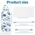 thumbnail image 2 of Ironing Board Cover and Pad, Standard Size 15x54, Scorch Resistant Thick Padding, Elastic Edge & 4 Fasteners, Blue Floral, 2 of 8