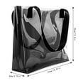 thumbnail image 2 of Women'S Clear Transparent Tote Bag, Versatile Shoulder Bag & Carryall For Beach Shopping Gym Travel, 2 of 2