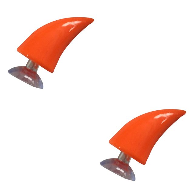 Scienceny Cuerno Ángulo Cuernos Casco Ventosas Motocicleta Casco Sombreros Accesorios Moto Cuernos Decoración naranja 2piezas Scienceny CBP001353